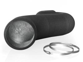 Flexible 12-Inch Four-Layer Aluminium Ducting, 8-Feet Long, Ventilation ... - $566.32 MXN