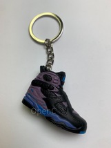 Air Jordan 8 Aqua Mini Sneaker Key Chain - £11.93 GBP