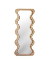 Curvy WAVY Full Length Long Standing Mirror Modern Minimalist FLOOR Wall MIRROR  - £502.71 GBP