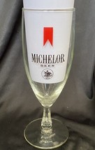 Vintage Michelob Beer Footed Pilsner Beer Glass 7.5&quot; Anheuser Busch 1896 - $284.41 MXN