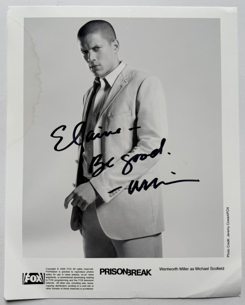 Wentworth Miller Signed Autographed &quot;Prison Break&quot; Glossy 8x10 Photo - $25.00