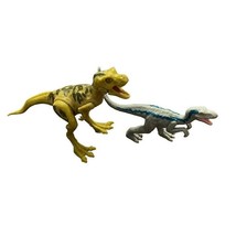 Jurassic World Legacy Baby T Rex Figure &amp; Fallen kingdom Velociraptor - £18.97 GBP