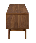 48&quot; Mid Century Modern LED LCD DLP HD Walnut &amp; White Low Profile TV Stan... - $3,064.82 MXN
