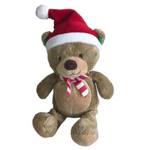 Just One You Santa Claus Teddy Bear Christmas Hat Carters Plush Stuffed Animal - $15.79
