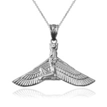 Sterling Silver Isis Egyptian Winged Goddess Pendant Necklace - $28.99+