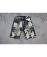 GS-115 Shorts Toddler Boy 4T Blue Denim Distressed Acid Wash Lightweight... - $18.69