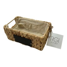 RGI Home Woven Storage Basket with Chalkboard Label – Natural Water Hyacinth – N - €12,86 EUR