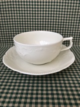 Vintage 1960s Rosenthal Germany Sanssouci Classic White Porcelain Teacup&amp;Saucer  - £17.29 GBP