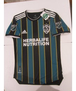 Chicharito LA Galaxy MLS 5 Star 2021 Match Slim Black Green Away Soccer ... - $1,679.04 MXN