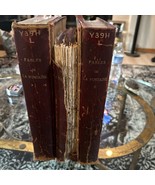 1886 FABLES DE LA FONTAINE ILLUSTRATED 3 FOLIO VOLUMES FRENCH - $466.57