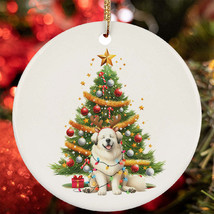 Cute Great Pyrenees Dog Reindeer Antler Light Christmas Ornament Gift Tree Decor - $15.79