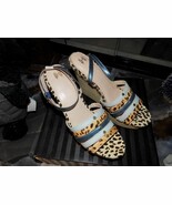 Victoria&#39;s Secret Strappy Wedge Leather Sandals Size 8 Women&#39;s NEW - $77.38 CAD