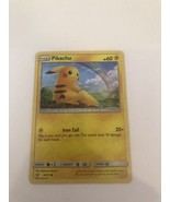 2017 Pikachu Holo Pokémon Trading Card 28/73 Holo Pikachu Card Rainbow - £5.44 GBP