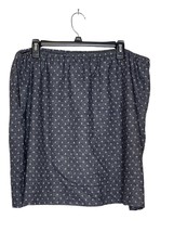 Loft Ann Taylor Women Mini Skirt Polka Dot Lined  Elastic Waist Cotton B... - £15.49 GBP