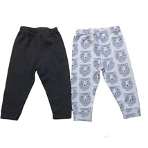 Cloud Island set of 2 Unisex Joggers 12 month Black Gray White toddlers - £7.79 GBP