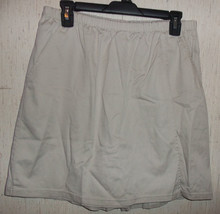 New! Womens Northern Reflections Stone Beige Pull On Skort Size M - £20.14 GBP