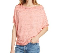 We The Free Womens S Red Lotus Washed Out Astrid Convertible Neck TShirt Top NWT - £16.00 GBP