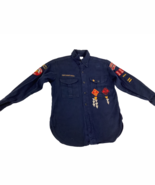 BSA Vintage Cub Scout Uniform Boy Scout Denim Shirt Small Kansas City Mo... - $13.00