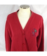 Liz Claiborne Vintage Lizsport Caridigan Sweater Womens Red Sz Large - £19.66 GBP