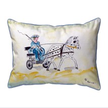 Betsy Drake Carriage and Horse Extra Large 20 X 24 Indoor Outdoor Pillow - £55.22 GBP