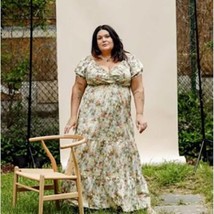 NWT Danielle Bernstein Poplin Floral maxi dress Size 3X - $55.80