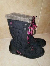 Columbia Women&#39;s Black Quilted Boots Omni-Grip 200 Grams Waterproof Size 6 - £23.45 GBP