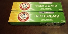 2 PACK Arm &amp; Hammer Advance White Breath Winter Mint 6 Oz Toothpaste (C03) - £11.66 GBP