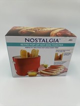 Nostalgia Retro Pop-Up Hot Dog Toaster With Mini Tongs (HDT600RETRD) - £14.82 GBP