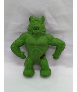 Vintage Green Horned Monster Diener Rubber Eraser Toy 2&quot; - $17.81