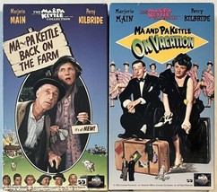Ma and Pa Kettle - VHS 1980 - Ma &amp; Pa Kettle On Vacation &amp; Back on the Farm - £6.25 GBP