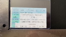 STYX / KANSAS JULY 28, 1996 BONNER SPRINGS, KANSAS CONCERT TICKET STUB - $20.57 CAD