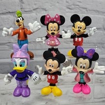 Disney Classic Figures Poseable Bendable lot of 6 Mickey Minnie Goofy Da... - $19.79
