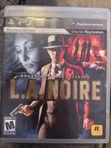 L.A. Noire Sony PlayStation 3 PS3 Rockstar ￼2011 With Manual - £6.80 GBP