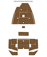 2023 Avid 19 FS Swim Platform Cockpit Pad Boat EVA Foam Faux Teak Deck F... - $1,092.79 CAD