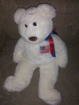 Ty Beanie Buddies Libearty Plush 21&quot; Teddy Bear 4th Of July Patriotic USA... - £22.88 GBP