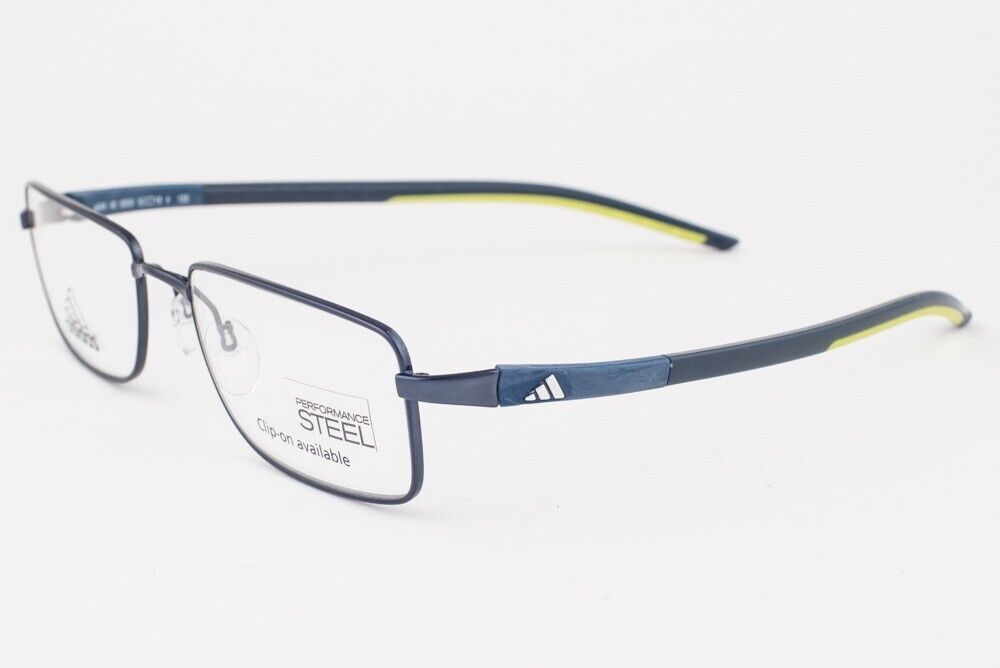 Adidas A644 40 6059 Ambition Blue Petrol Lime Eyeglasses 644 406059 52mm