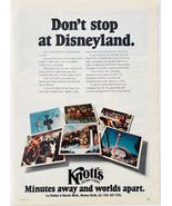 1977 Knott&#39;s Berry Farm Theme Park Advertisement California Vintage DWW13B - $35.02 CAD