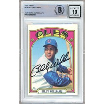 Billy Williams Chicago Cubs Autograph 1972 Topps Baseball #439 BGS Auto ... - $149.99