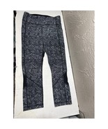 Lululemon Pace Rival Crop (22&quot;)Formation Legging Alpine White Black Wome... - $614.82 MXN