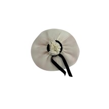 Vintage White Doll Hat with Black Ribbon—Fits Barbie, Clone, Fashion Dolls - $9.99 Vintage White Doll Hat with Black Ribbon—Fits Barbie, Clone, Fashion Dolls - $9.99