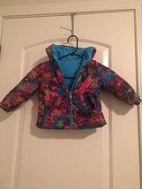 Pacific Trail Toddler Girls Floral Print Full Zip Coat Jacket Size 2T  - £21.80 GBP