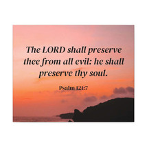  Psalm 121:7 Preserve Thy Soul Bible Verse Canvas Christian Wall - $75.99+