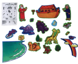 The Beginners Bible Story Felt Figures for Flannel Board Noahs Ark VBS C... - £23.89 GBP