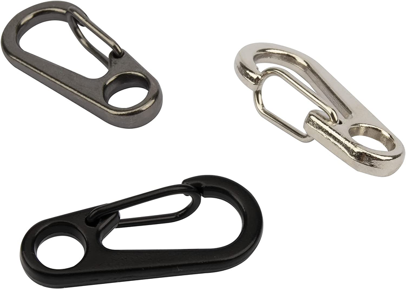 SWATOM Small Mini Carabiner Clip Tiny Spring Snap Hook Keychains Micro Carabiner Item image 6