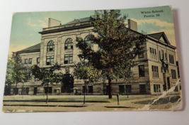 1910&#39;s White School, Peoria, Ill.  Post Card By CE Wheelock &amp; Co Divided... - $7.91
