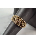 Womens Vintage Estate 10K Yellow Gold Modernist Ring 4.0g E6820 - $674.30 CAD