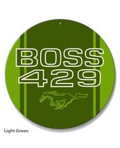 Ford Mustang Boss 429 Car Vehicle Logo Poster Metal Round Sign 8x8in Vin... - €21,47 EUR