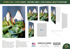 10 pcs Floral Collection Gift idea Greeting Cards Postcards with White envelope - £44.76 GBP