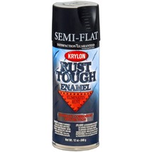 Krylon K09203007 &#39;Rust Tough&#39; Semi-Flat Black Rust Preventive Enamel - 1... - £29.25 GBP