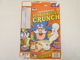 Empty Cereal Box 1996 Quaker Cap&#39;n P EAN Ut Butter Crunch Casper 15 Oz [Z201a1] - £11.48 GBP
